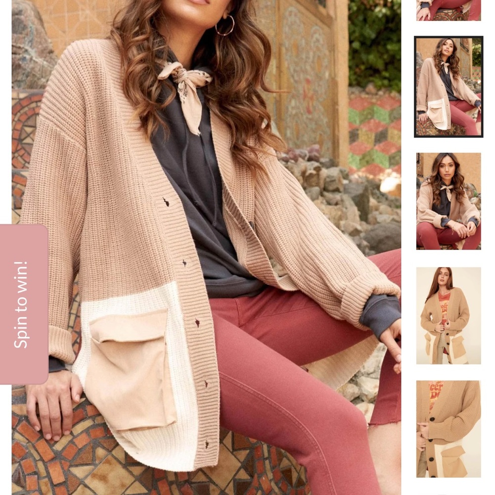 Promesa Colorblock Cardigan